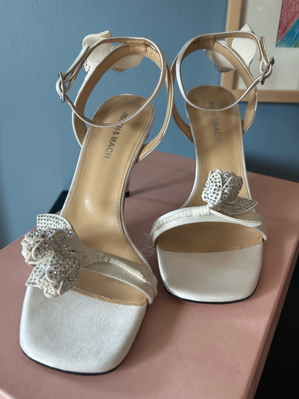 MACH & MACH Wonder Tulip Square Toe Sandals